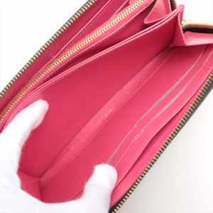 Designer Louis Vuitton Black Multicolor Zippy Wallet
