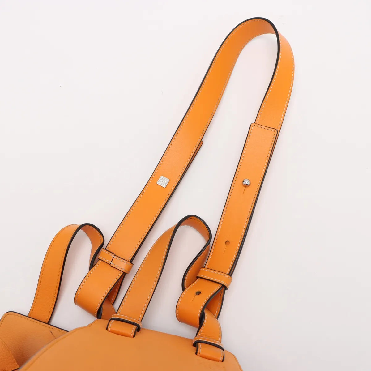 Loewe Hammock Drawstring Medium Leather Two-Way Shoulder Bag Orange