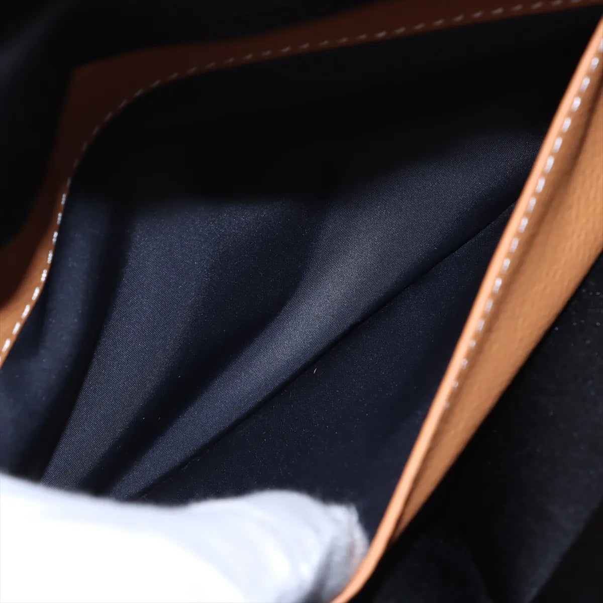 Loewe Puffy Yago Leather x Nylon Backpack Blue x Brown