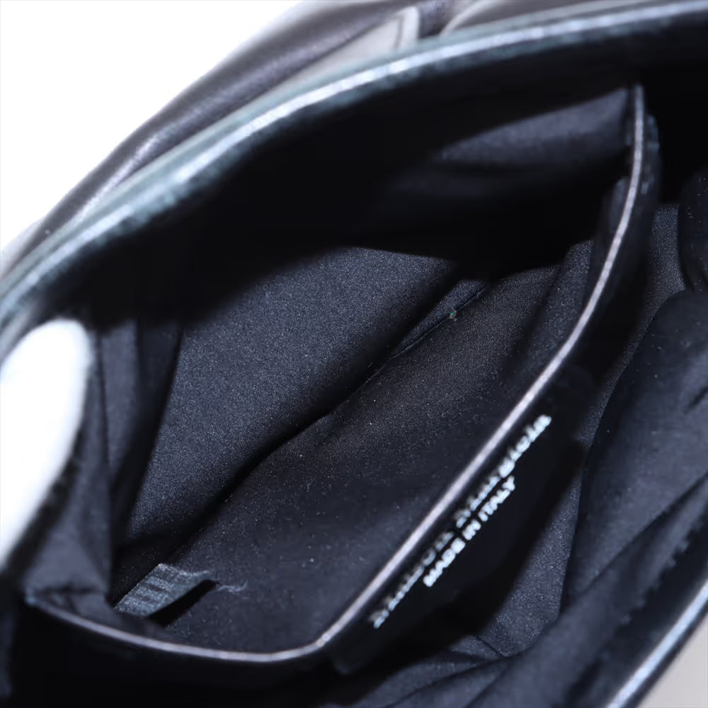 Maison Margiela Glam Slam Leather Chain Shoulder Bag Black
