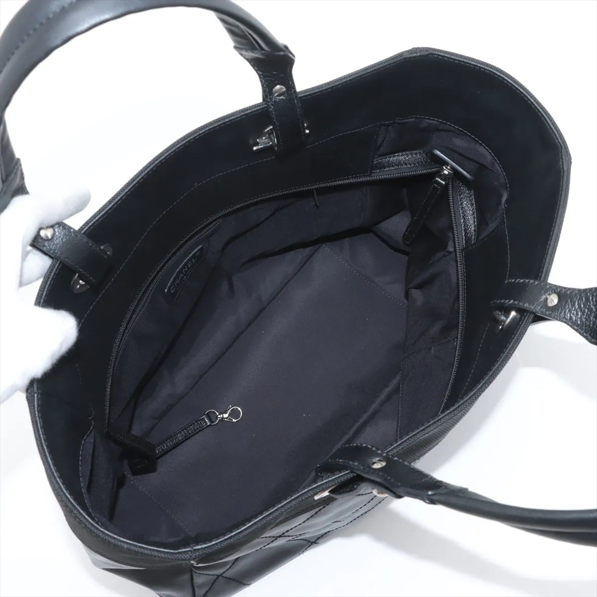 Chanel Matelasse Paris Biarritz MM Tote Bag Black