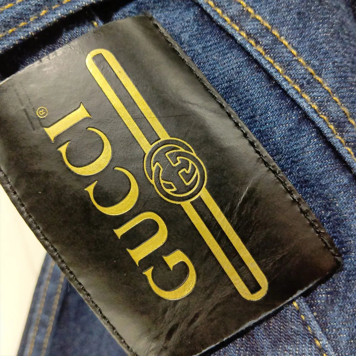 Gucci Horsebit Cotton Denim Pants Blue