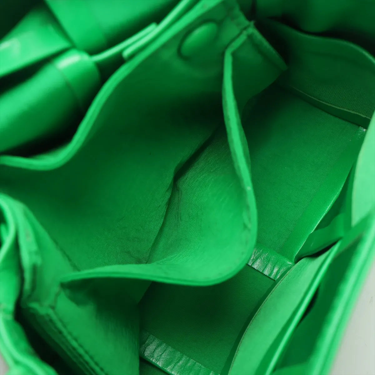 Bottega Veneta Intrecciato Leather Shoulder Bag Green