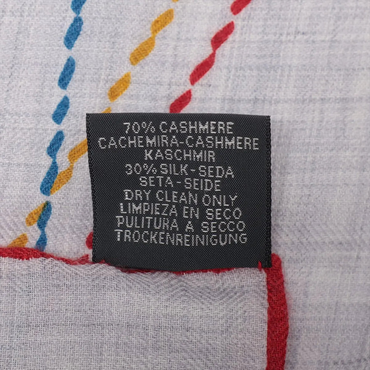 Hermès Carré Géant Pique Sellier Scarf Gray