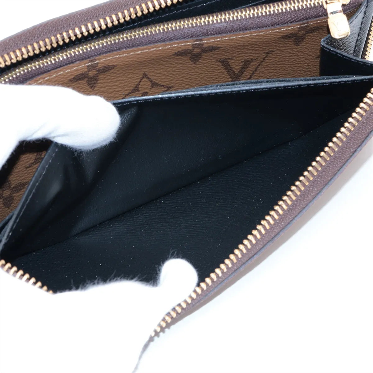 Louis Vuitton Monogram Reverse Clemence Zippy Wallet