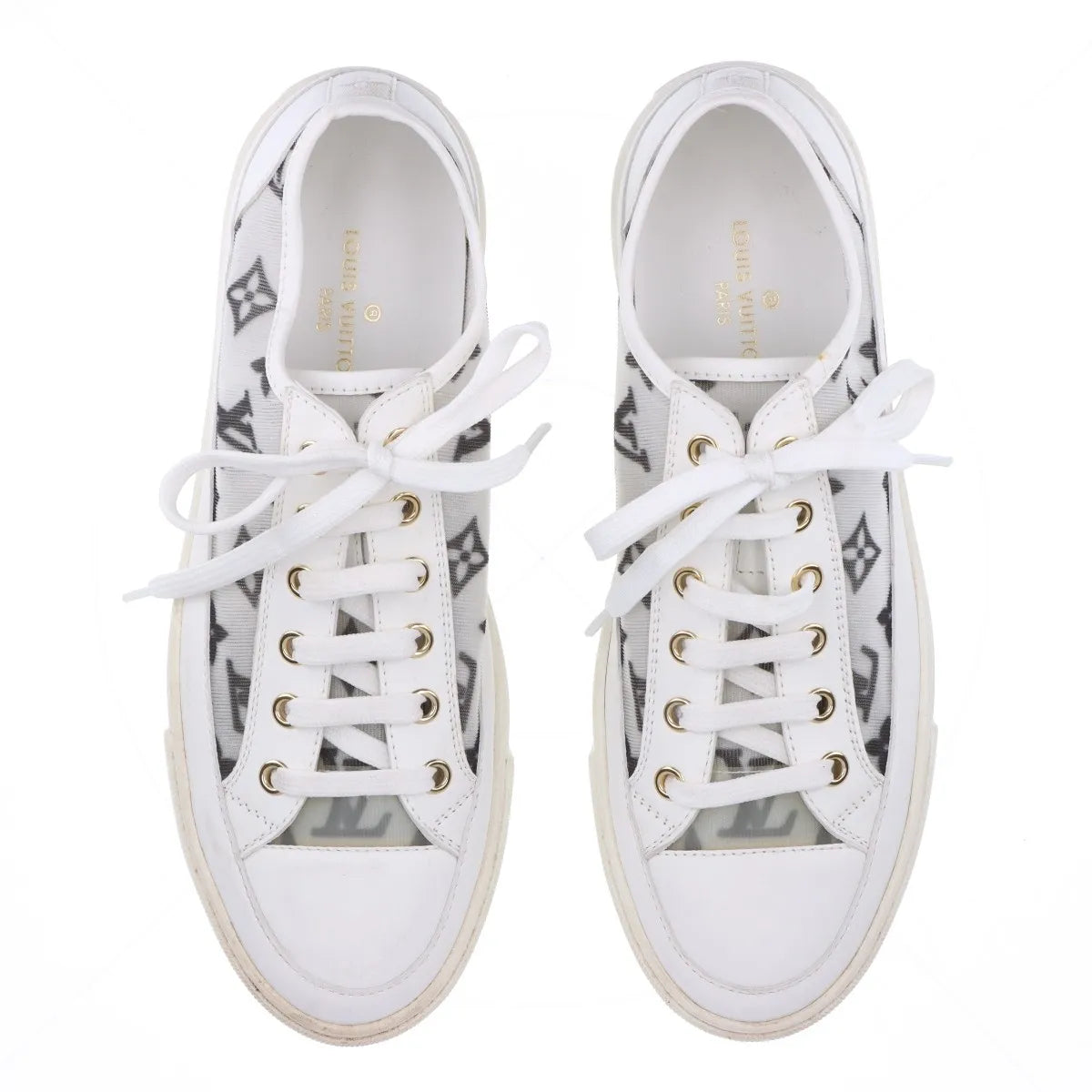 Louis Vuitton Stellar Line Mesh Leather Sneaker White x Black