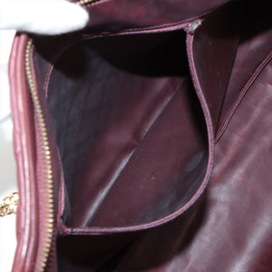 Chanel Matelasse Lambskin Chain Tote Bag Bordeaux