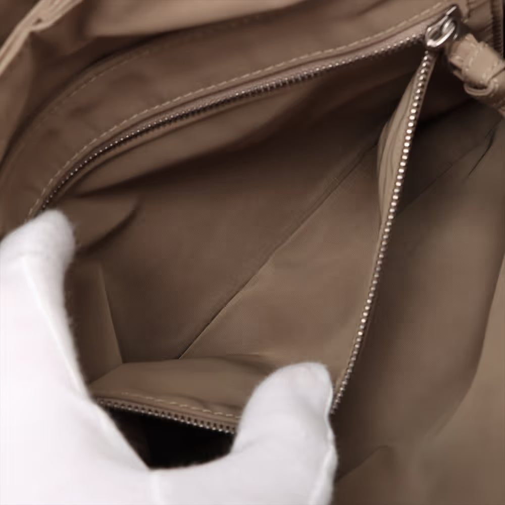 Bottega Veneta Maxi Intrecciato Padded Cassette Nylon Shoulder Bag Khaki