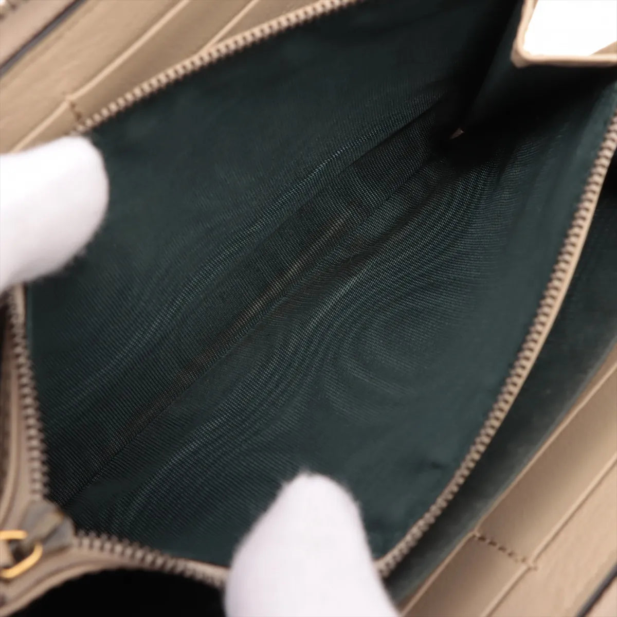 Gucci Diana Bamboo Zippy Wallet Ivory