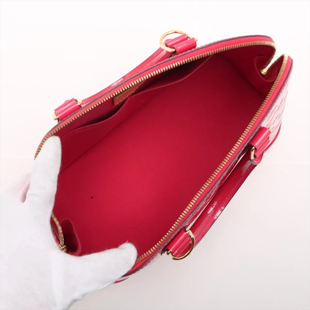 Louis Vuitton Monogram Vernis Alma PM Pink