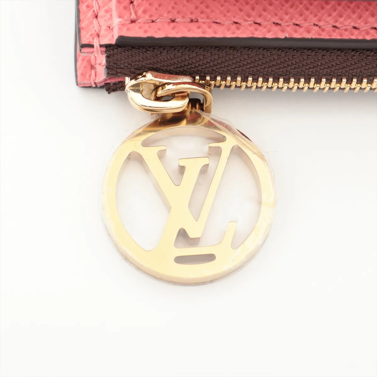 Louis Vuitton Monogram Lisa Compact Wallet Brown x Pink