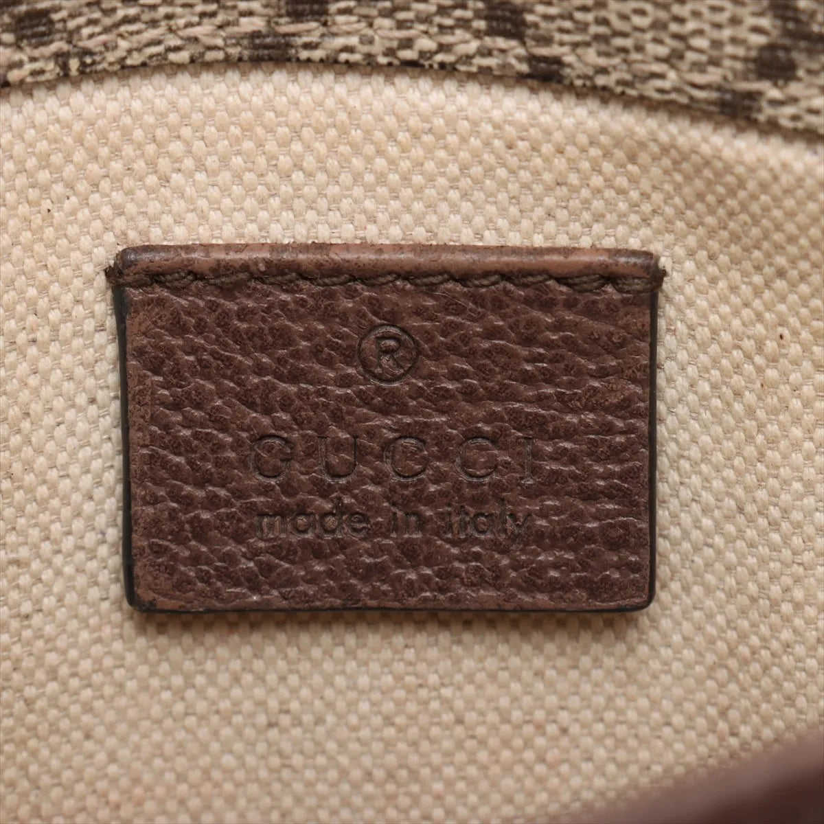 Gucci GG Supreme Leather Waist Bag Beige