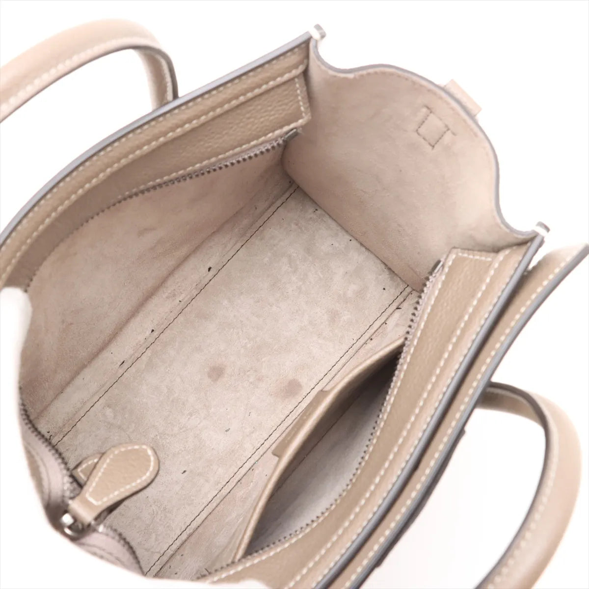 Celine Luggage Nano Shopper Leather Handbag Brown