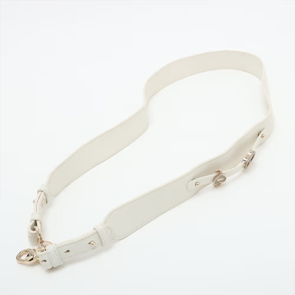 Christian Dior Cannage My Lady Dior Leather Two-Way Handbag White