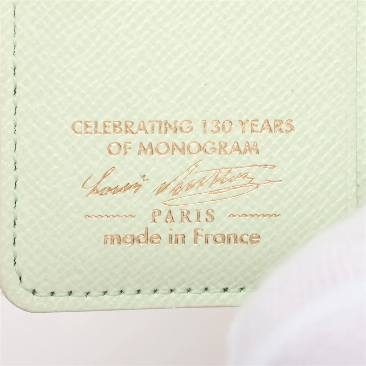 Louis Vuitton Monogram LV Charm Pocket Wallet Light Green