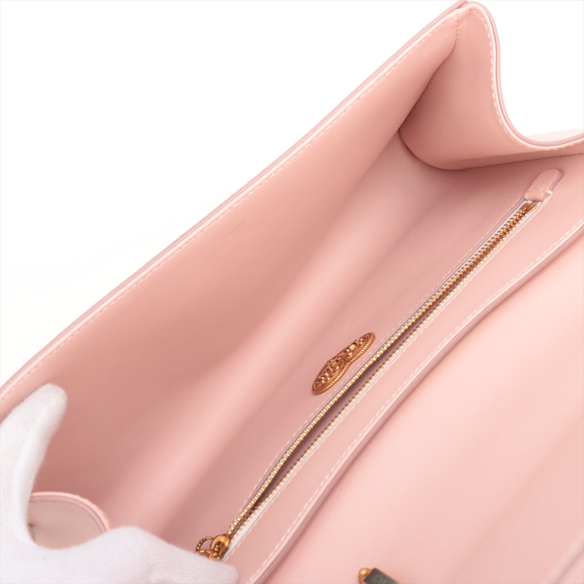 Dolce & Gabbana Devotion Top Handle Bag Pastel Salmon