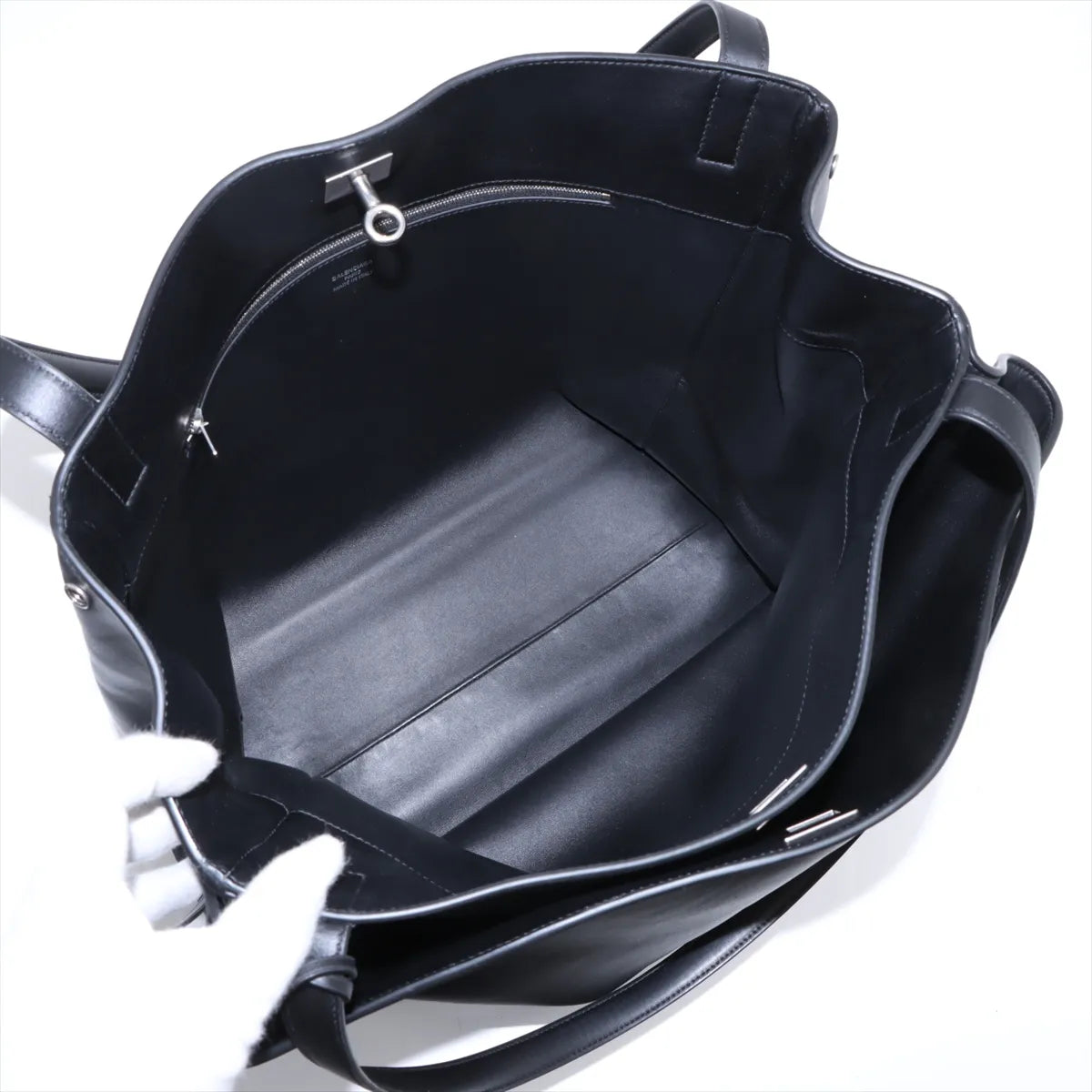 Balenciaga Rodeo Leather Tote Bag Black