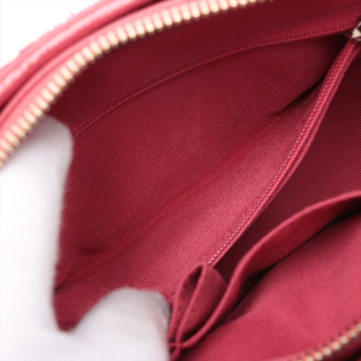 Chanel Gabrielle Doo Tweed x Leather Chain Shoulder Bag Red * PREORDER *