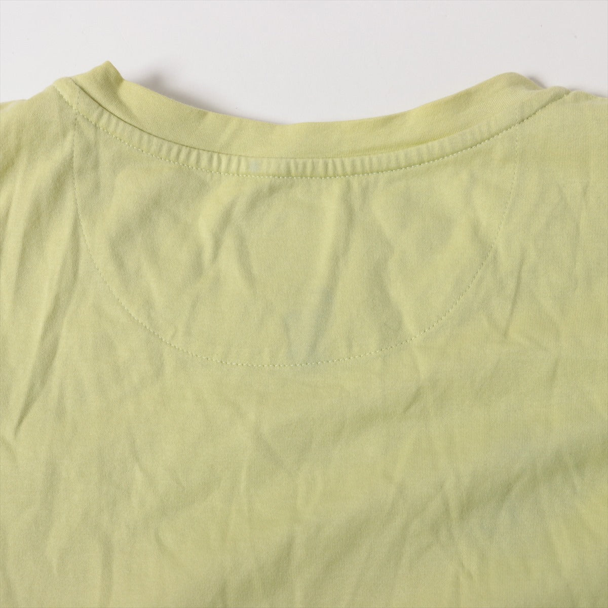 Fendi Label Tag Logo T-shirt Yellow