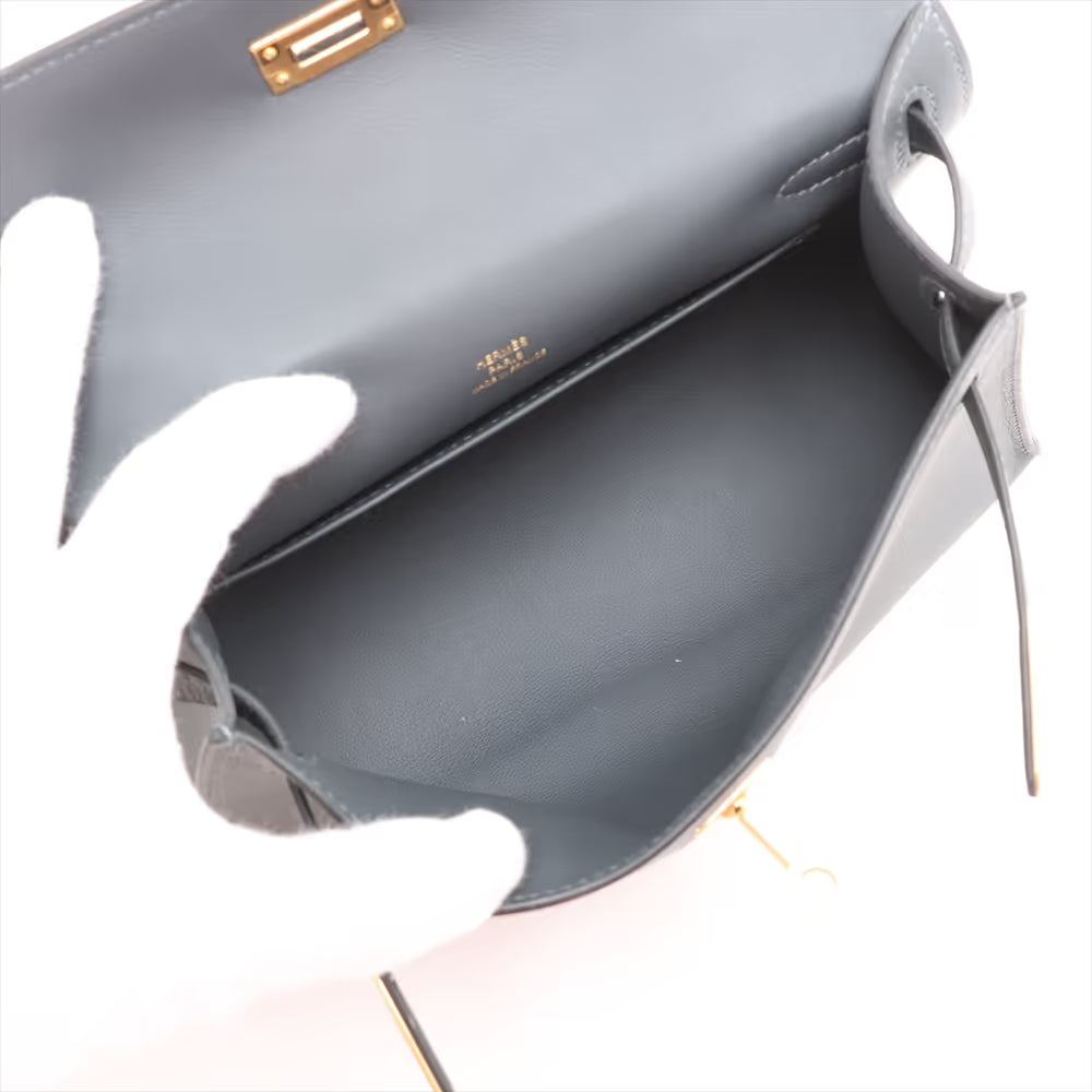 Hermes Mini Pochette Kelly Veau Swift Grimisty