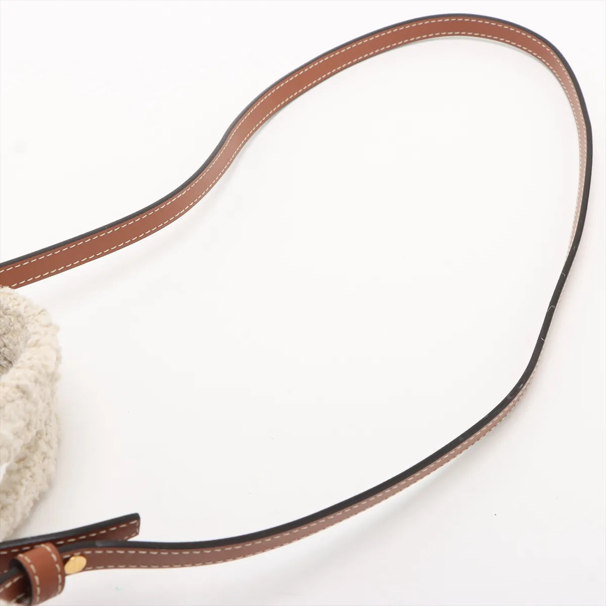 Celine Triomphe Small Cabas Two-Way Handbag White x Green