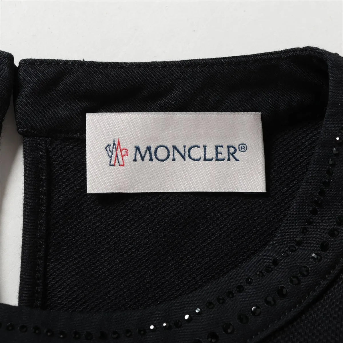 Moncler Vestito Cotton Dress Black