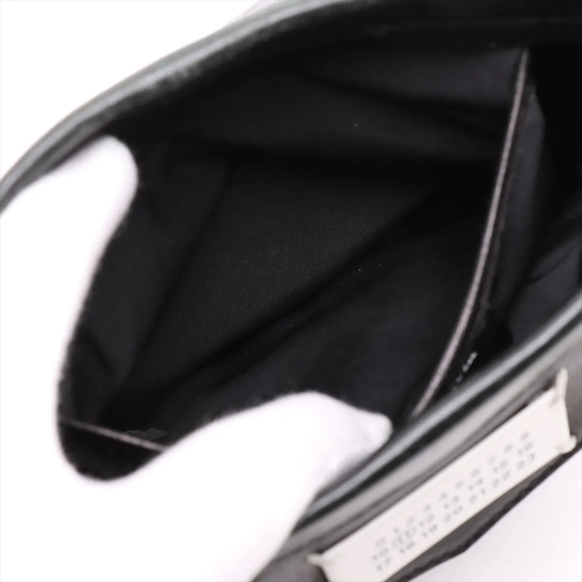 Maison Margiela Glam Slam Leather Chain Shoulder Bag Black