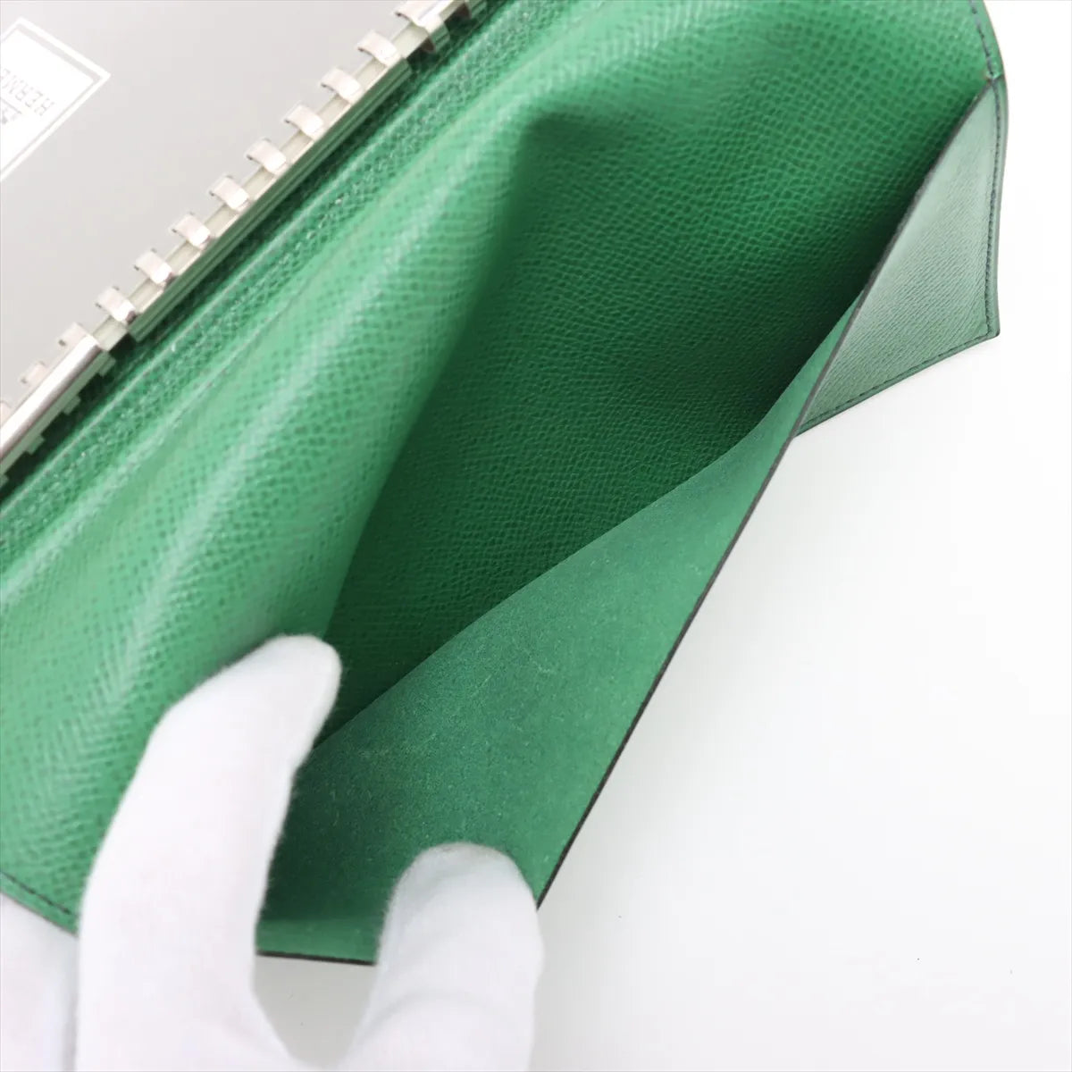 Hermès Agenda Leather Notebook Cover Navy Blue x Green