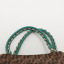 Load image into Gallery viewer, Branded Fendi Zucca Canvas Handbag Brown and Green