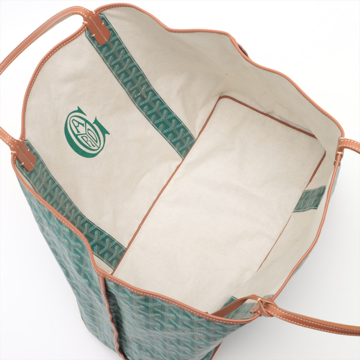 Branded Republic - Tas Goyard Goyardine Tote Bag Large Green Bag