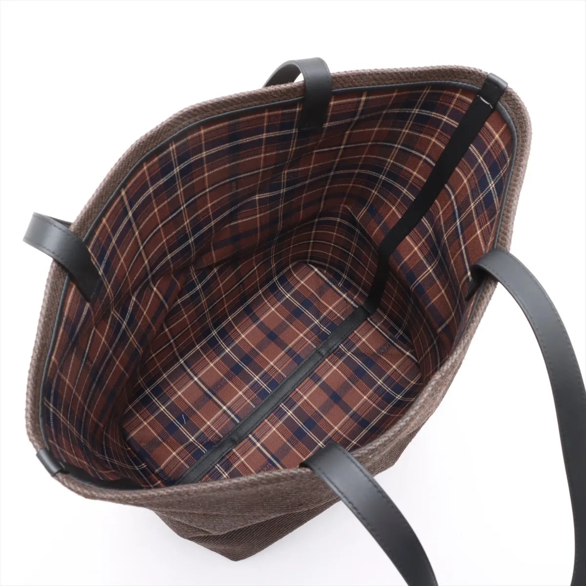 Loewe Puzzle Fold Large Linen Tote Bag Brown