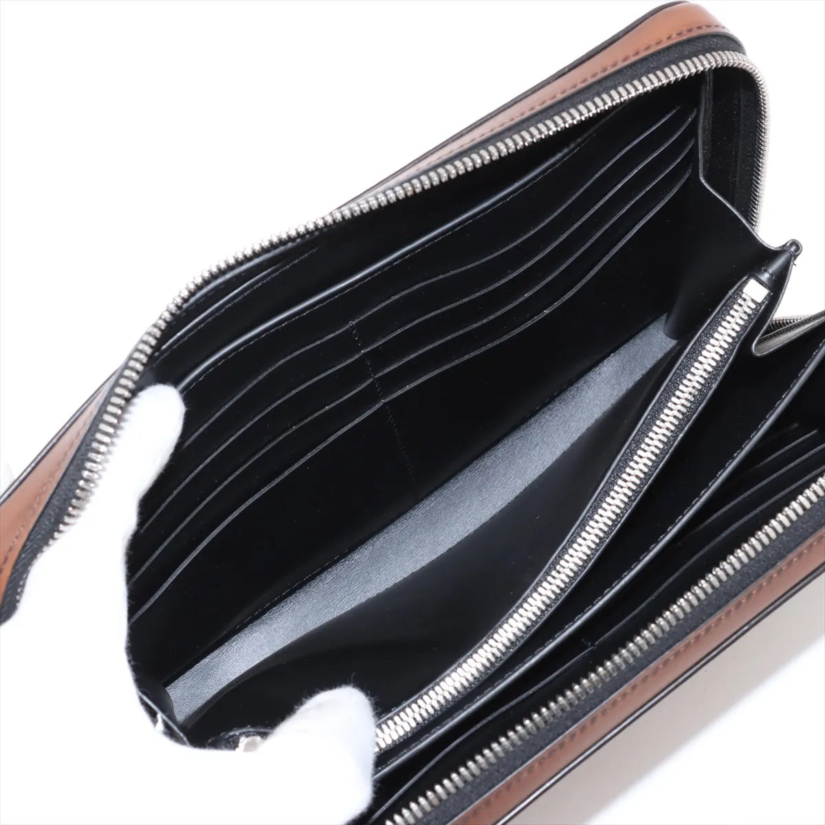 Berluti Calligraphy Leather Handbag Brown