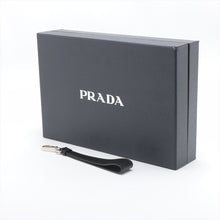 Load image into Gallery viewer, Prada Triangle Leather Clutch Bag Black