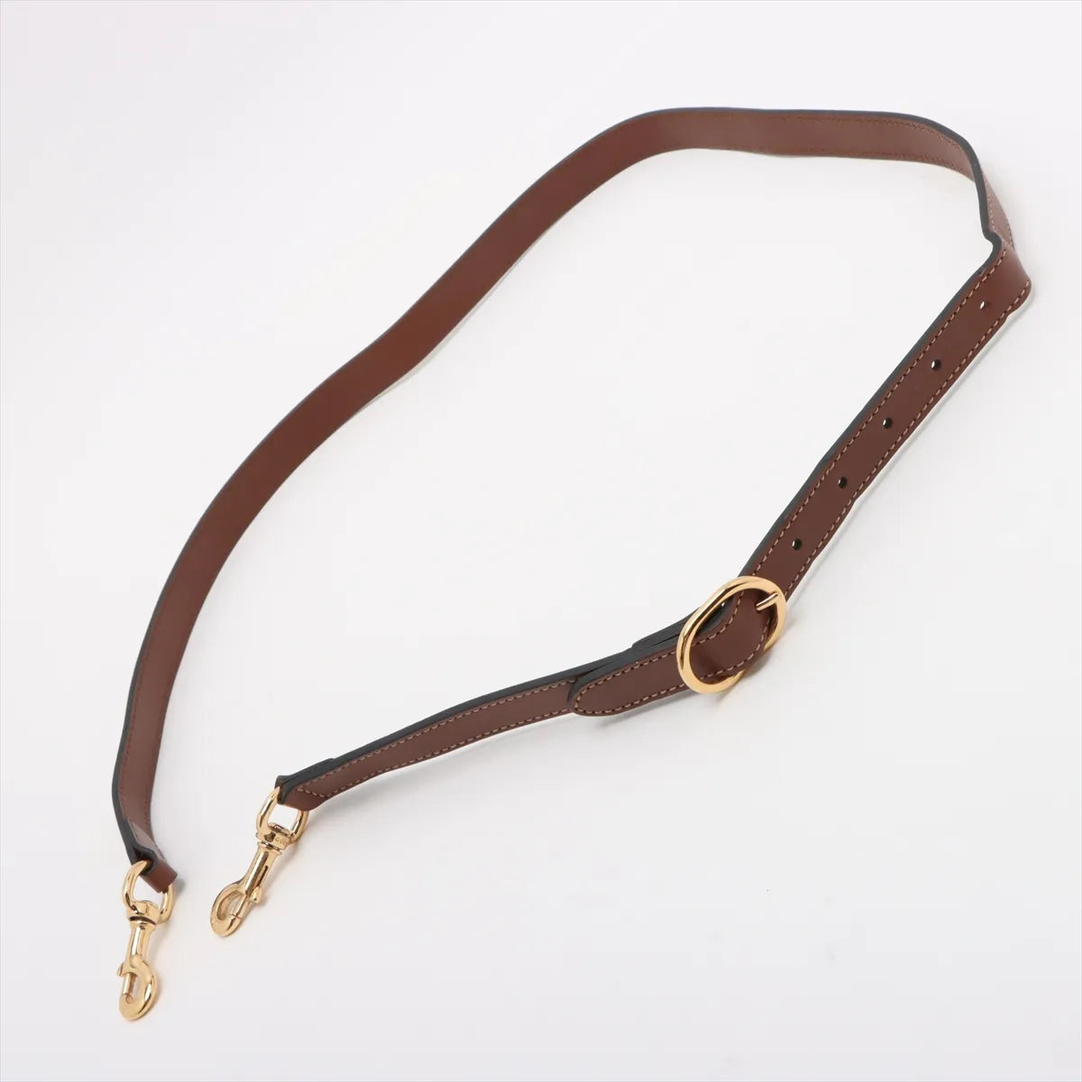 Gucci GG Supreme Leather Two-Way Shoulder Bag Brown x Black