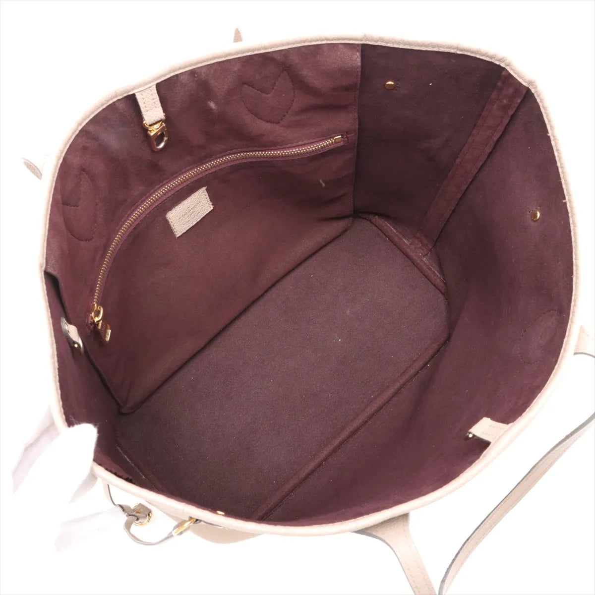 Louis Vuitton Monogram Empreinte Neverfull MM Tourterelle