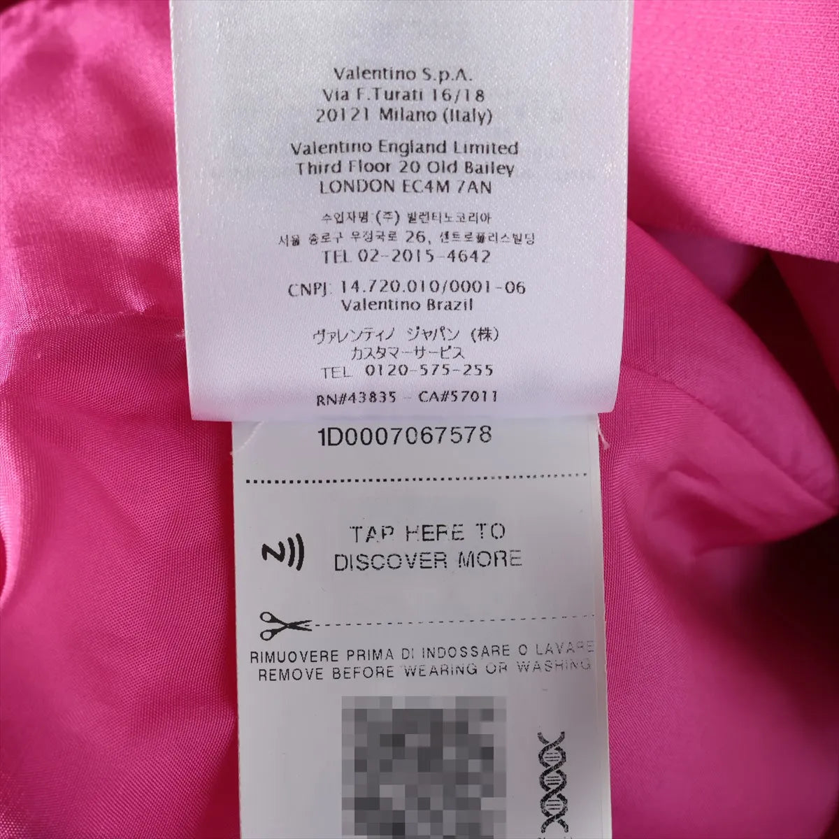 Valentino Wool Silk Mini Dress Pink