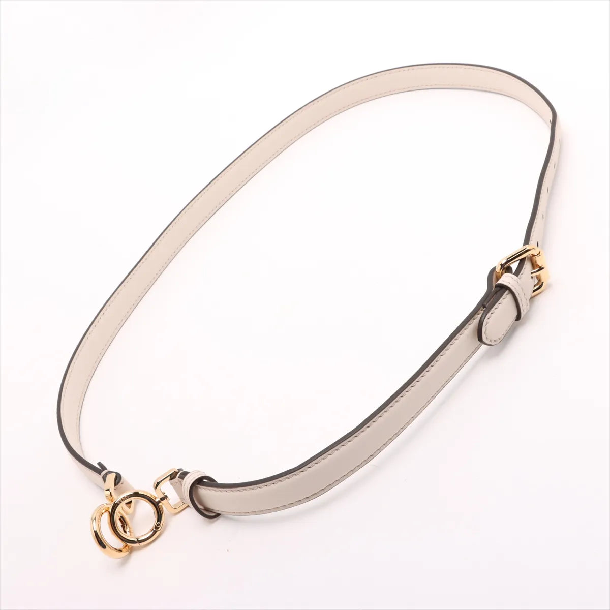 Fendi Peekaboo ISeeU Medium Leather Embroidery Two-Way Handbag Beige