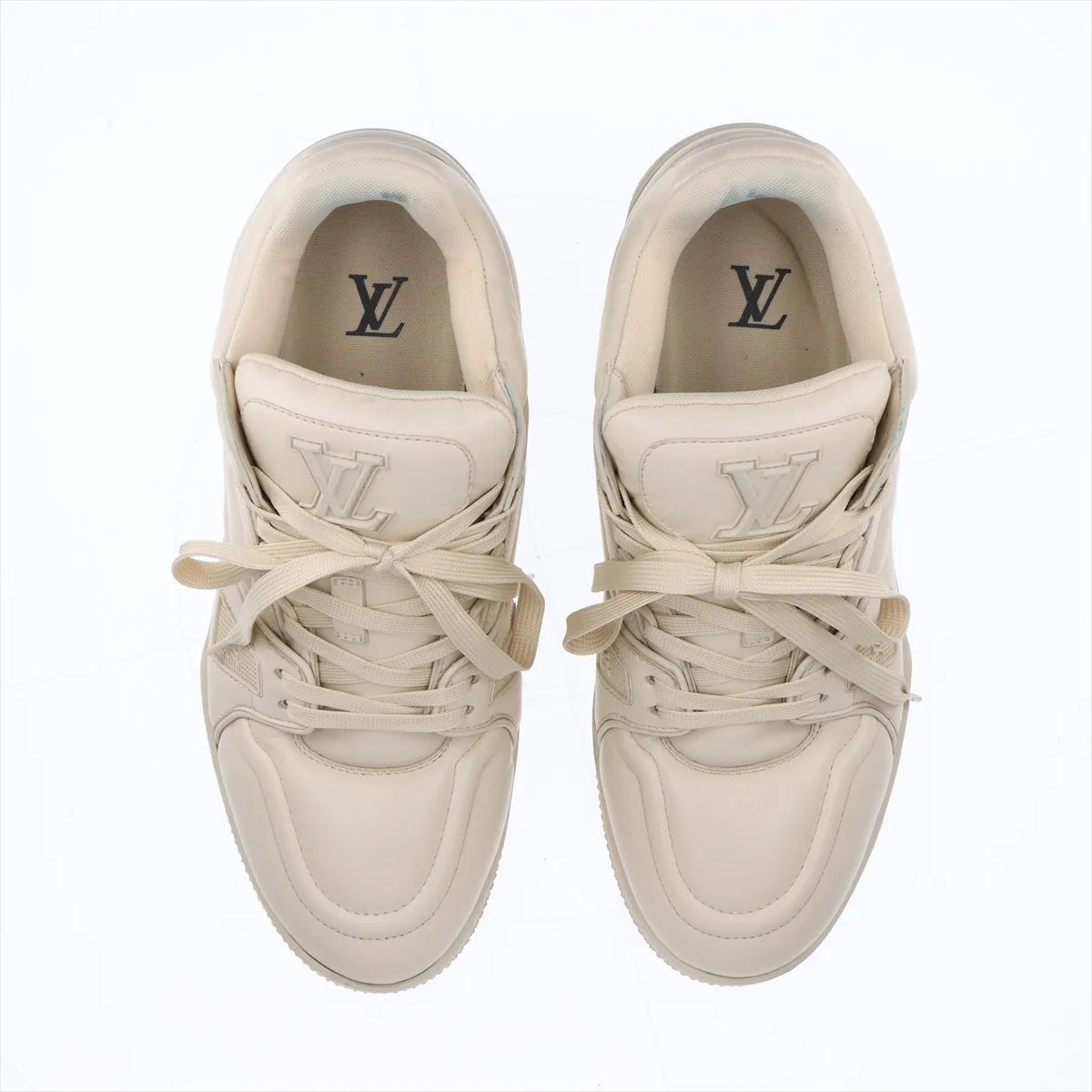 Louis Vuitton LV Trainer Leather Sneaker Beige
