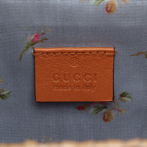 Luxury Gucci Wicker Straw Chain Shoulder Bag Beige Mini