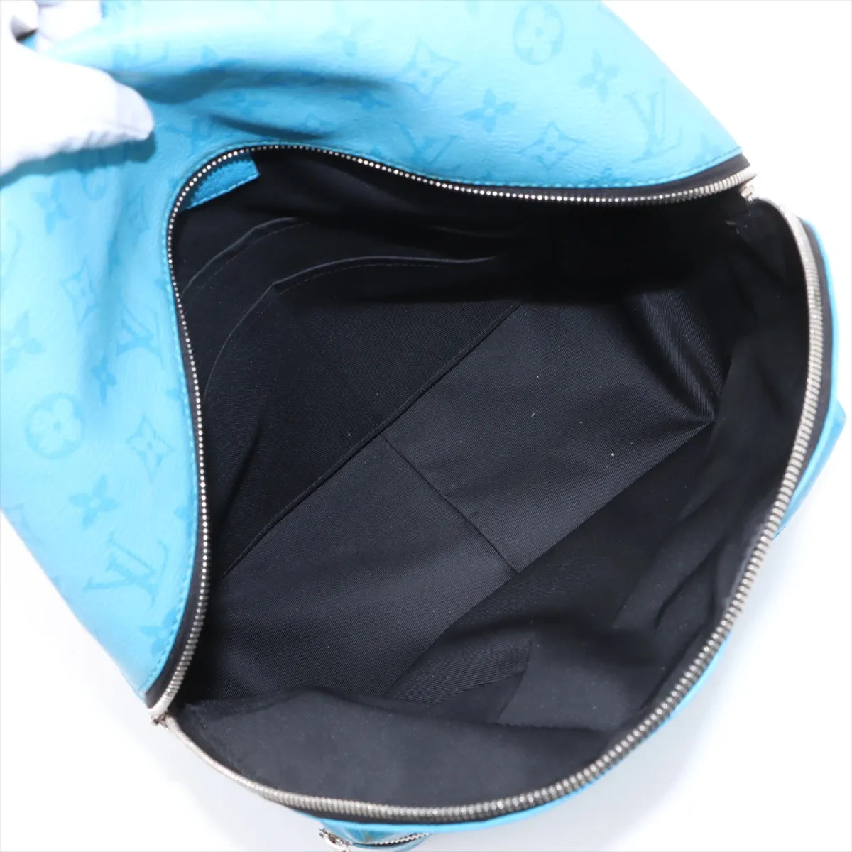 Louis Vuitton Monogram Taigarama Discovery Backpack Light Blue