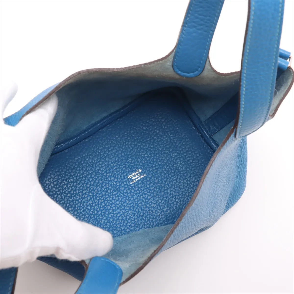 Hermès Taurillon Clemence Picotin Lock 18 PM Mykonos