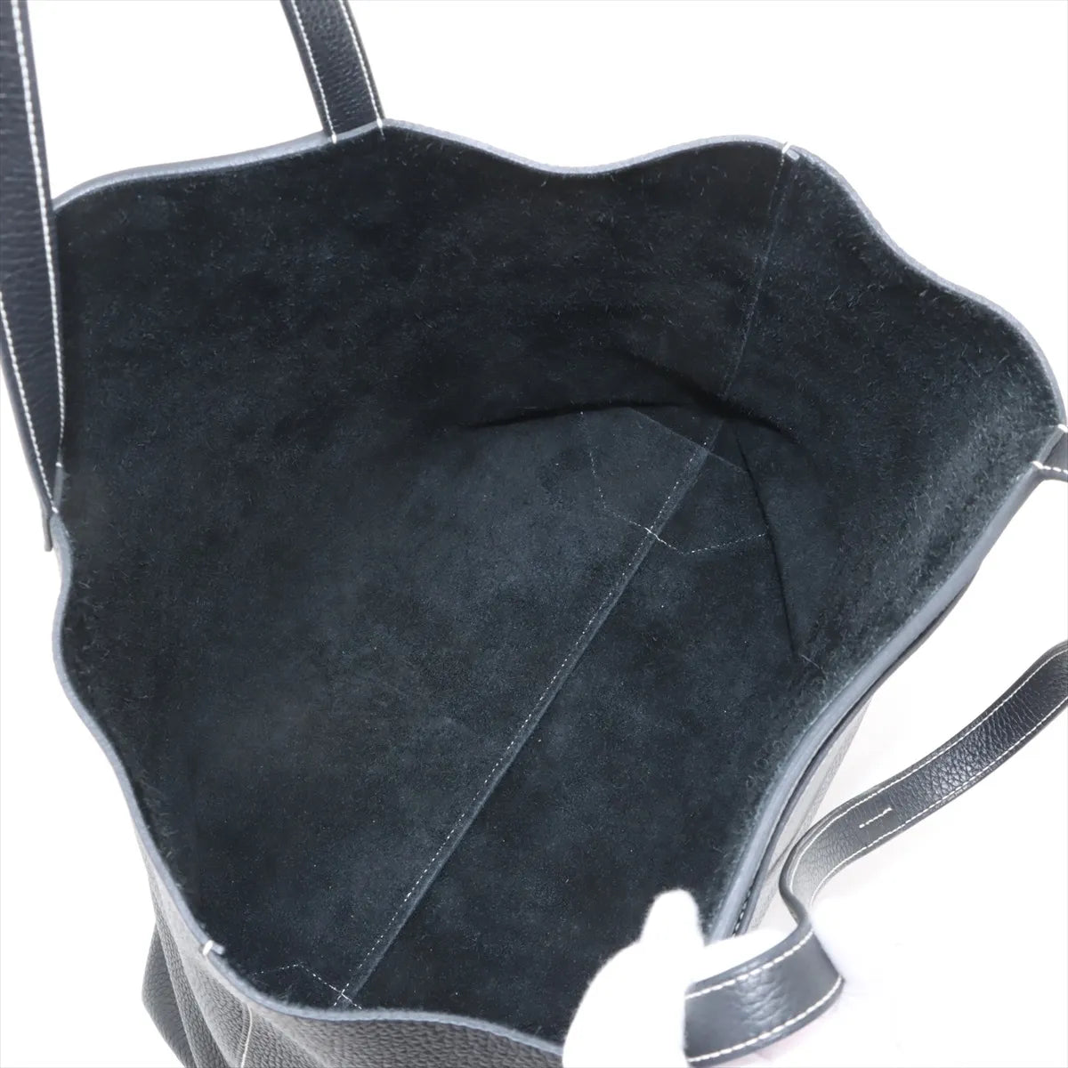 Hermes Hippo Serie 46 Taurillon Clemence Tote Bag Black