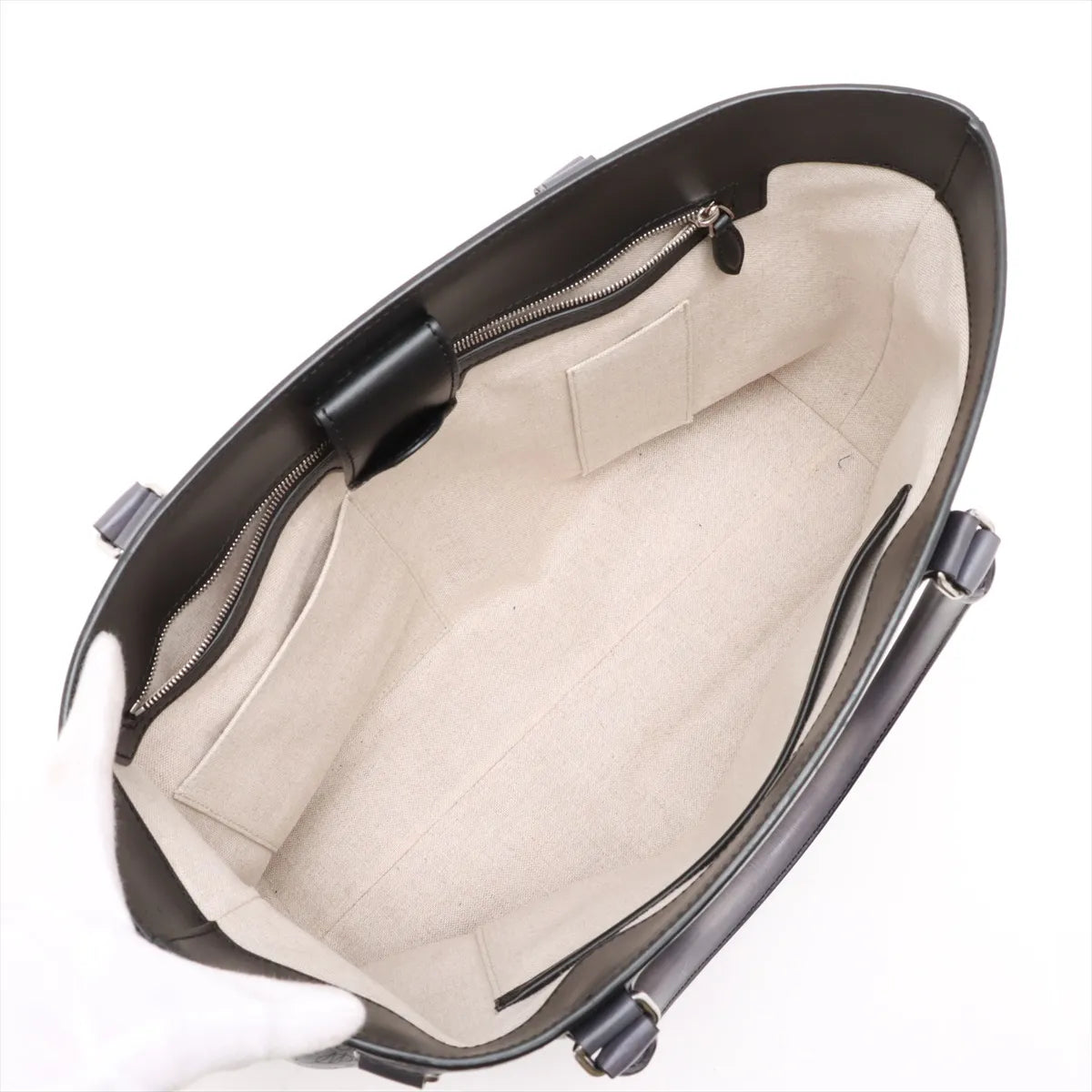 Berluti Calligraphy Toujour Leather Tote Bag Gray