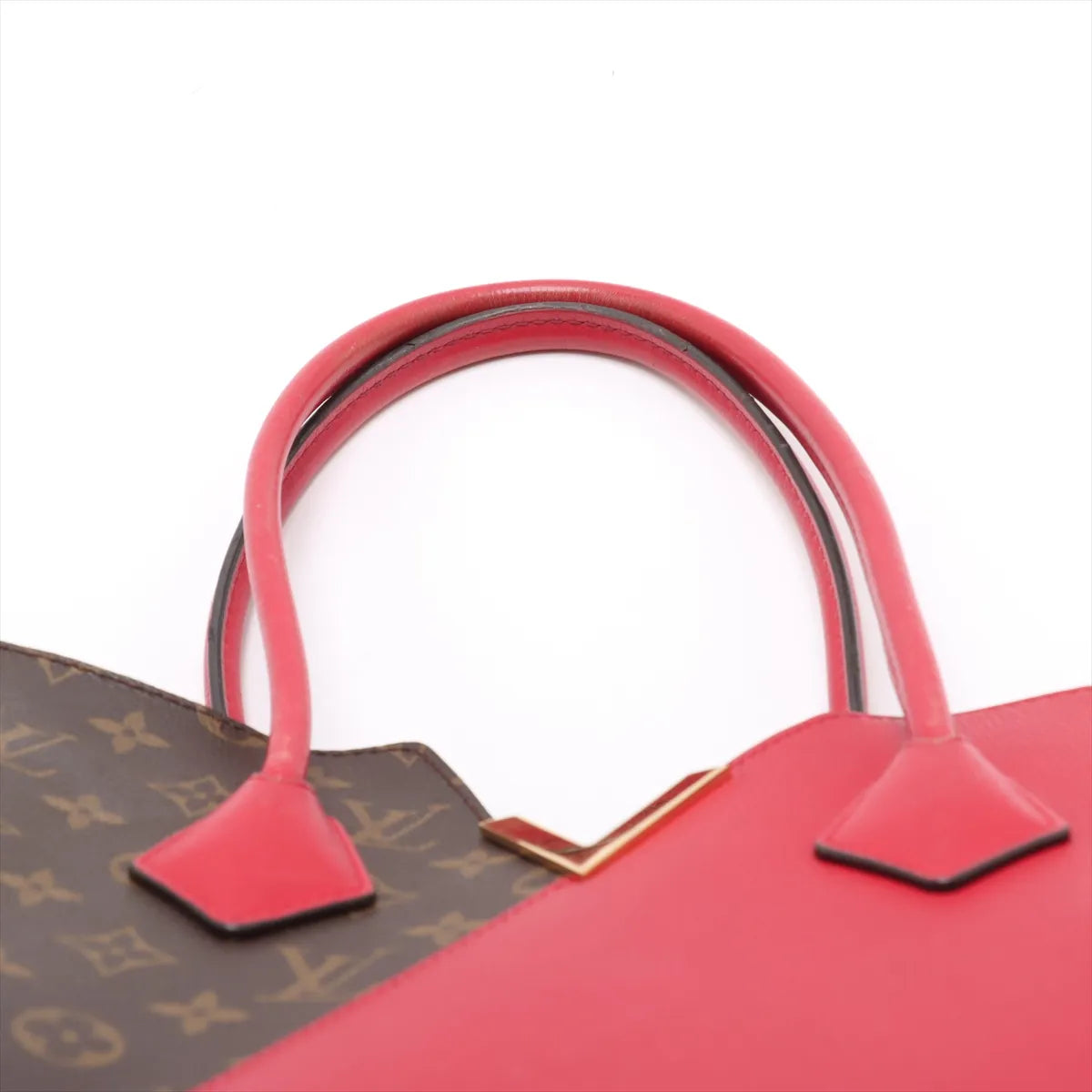 Louis Vuitton Monogram x Leather Kimono PM Brown x Red