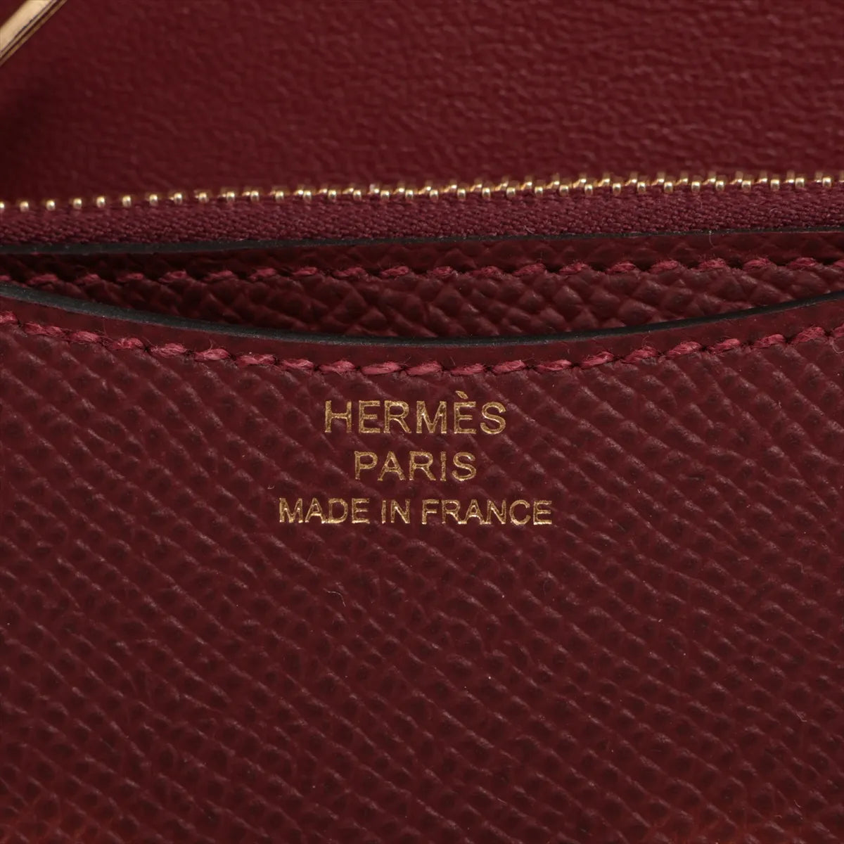Hermes Constance Slim Veau Epsom Coin Purse Red