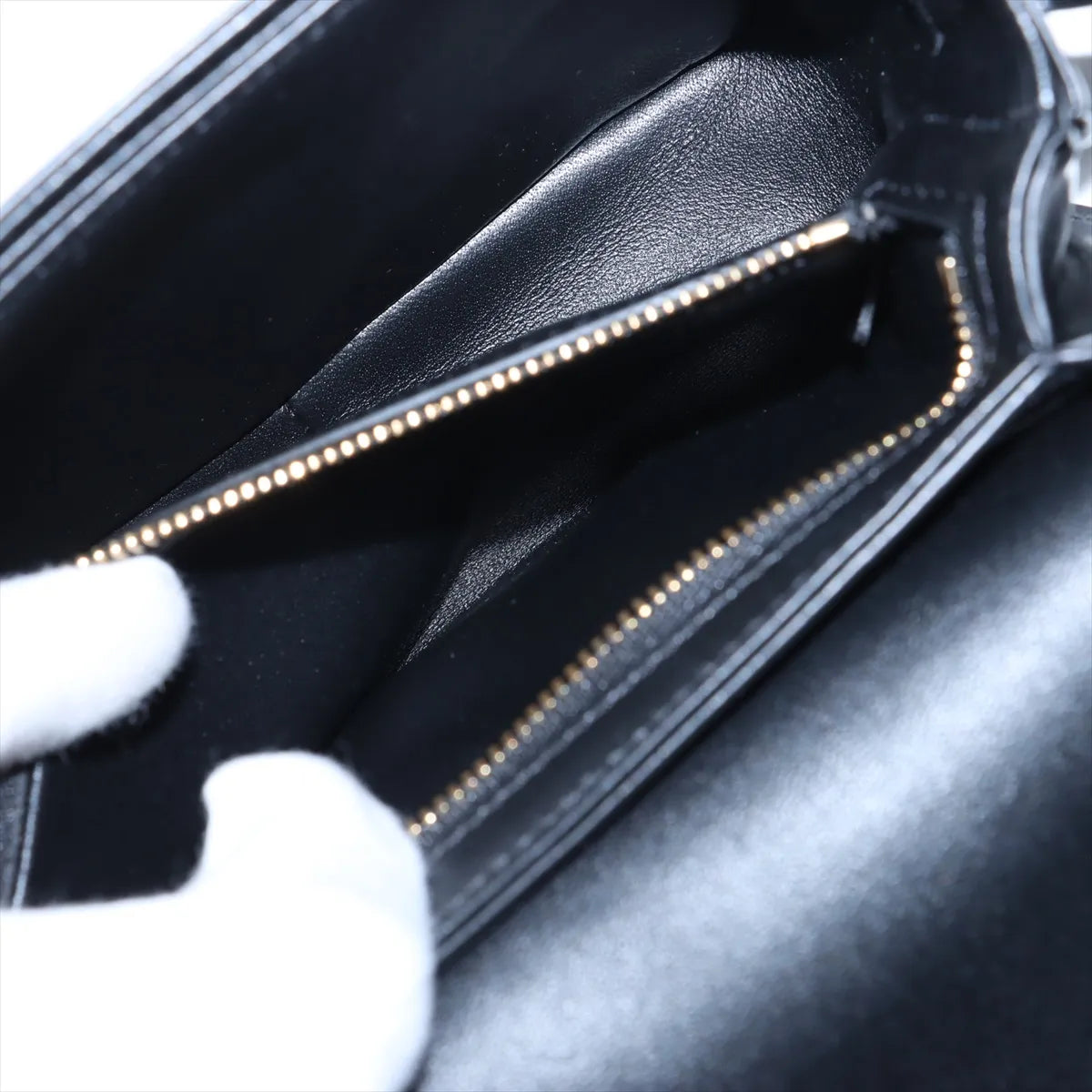 Top rated Celine Triomphe Teen Leather Shoulder Bag Black