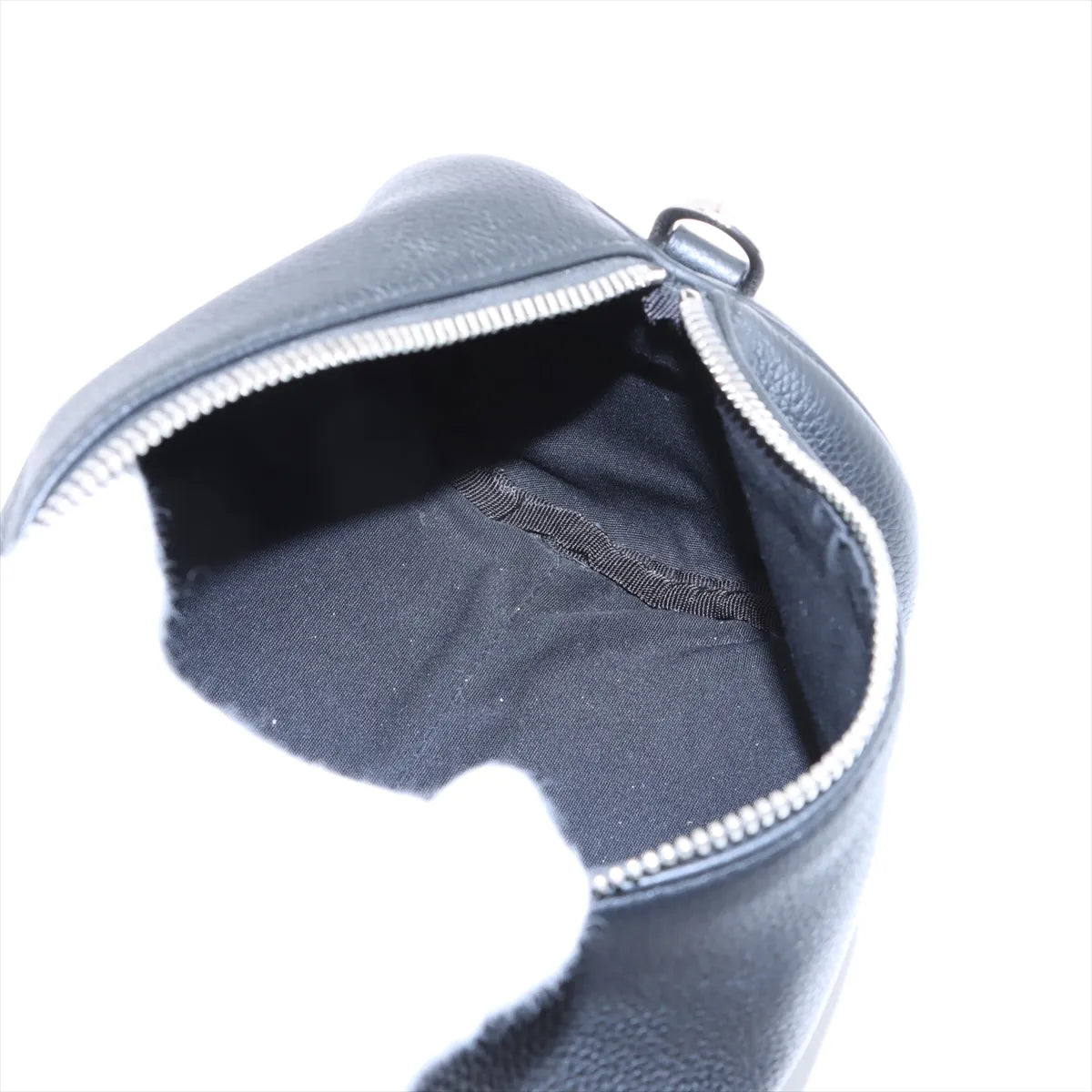 Christian Dior Atelier Leather Roller Shoulder Bag Black