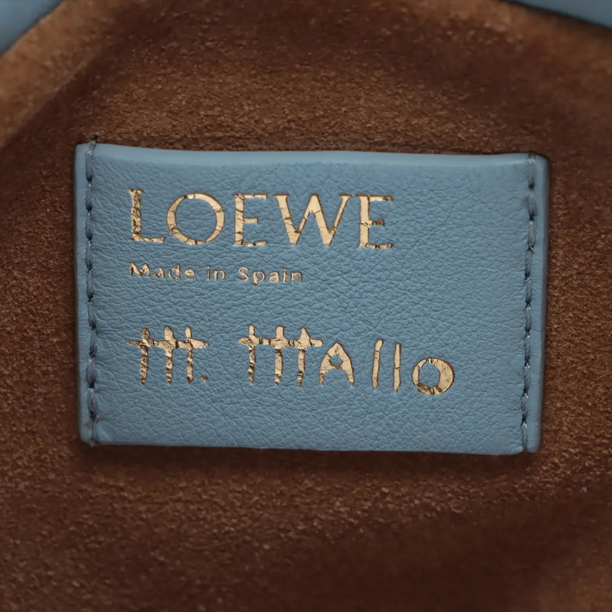 Loewe x Maruha Marjo Flamenco Clutch Leather Two-Way Shoulder Bag Blue