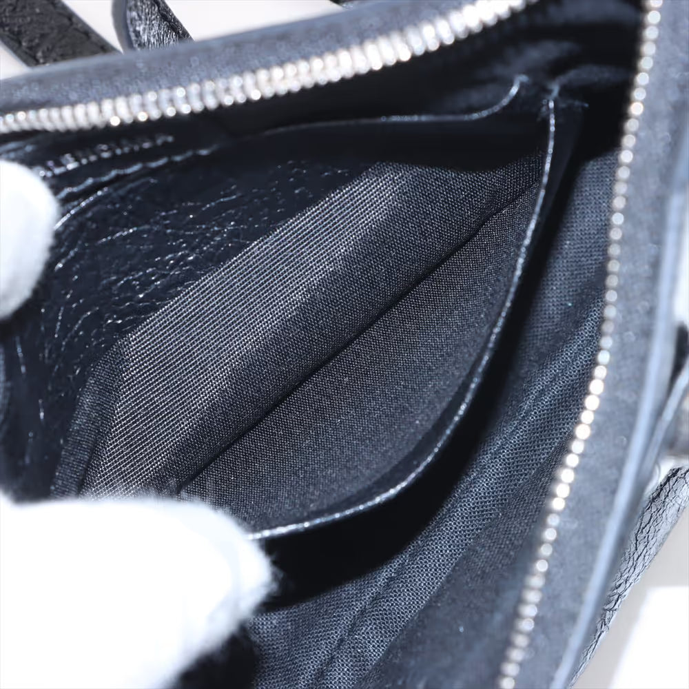 Balenciaga Le Cagole Mini Leather Two-Way Shoulder Bag Black