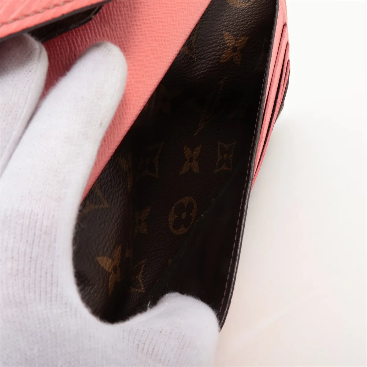 Louis Vuitton Monogram × Epi Marie-Lou Long Wallet Brown x Pink